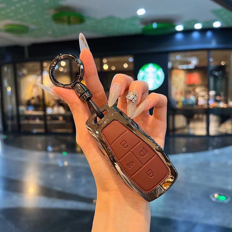 北京汽车BJ40钥匙套BJ60Bj80F40 北汽魔方EU5EU7PLUSX7包扣壳高级