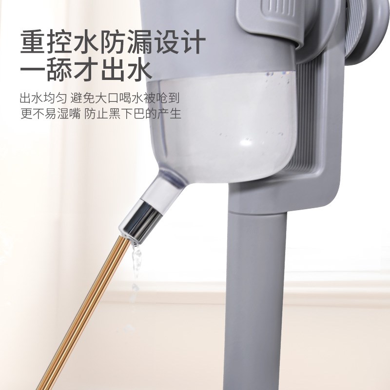 狗狗饮水器不湿嘴饮水器宠物喂水器悬挂水壶宠物用品一体饮水壶碗