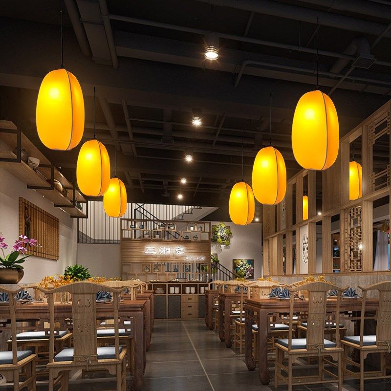 日式复古酒店餐厅民宿服装店美容院大厅宴会禅意茶室装饰灯笼吊灯