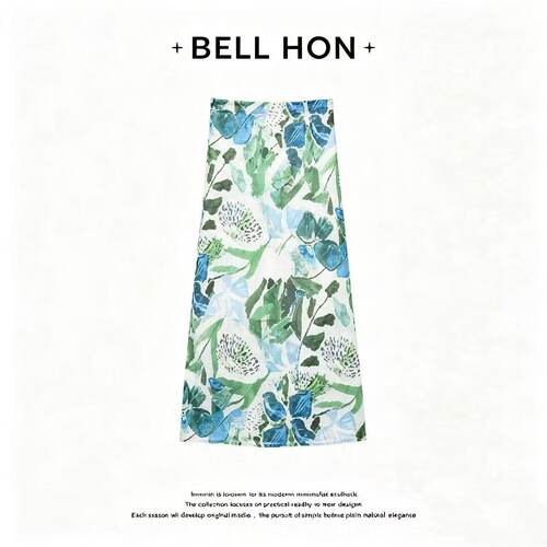 【BELL HON】2026夏新款设计高级感高腰显瘦半身裙-BHT000224