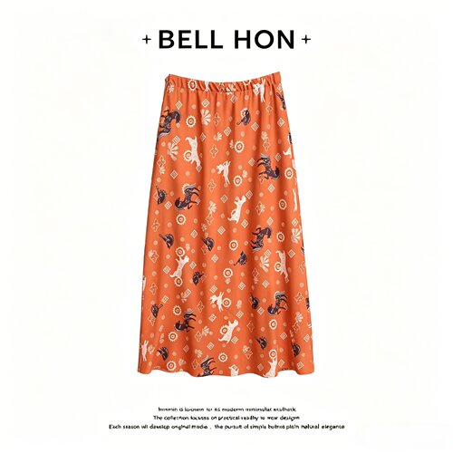 【BELL HON】2026夏新款设计高级感显瘦半身裙-BHT000134