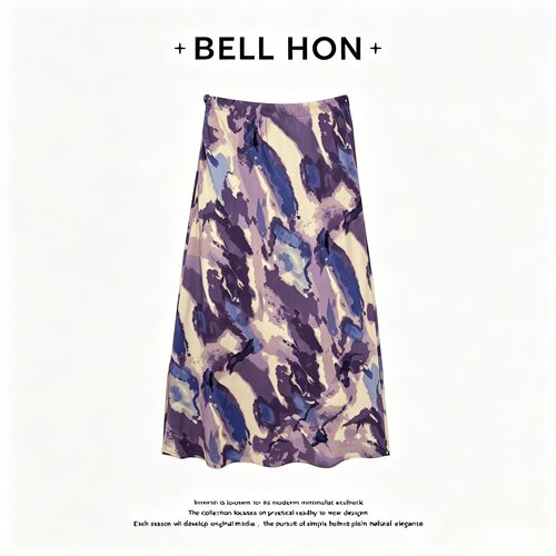 【BELL HON】2026夏新款设计高级感显瘦半身裙-BHT000146