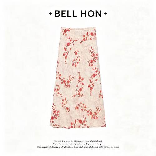 【BELL HON】2026夏新款设计高级感高腰显瘦半身裙-BHT000229