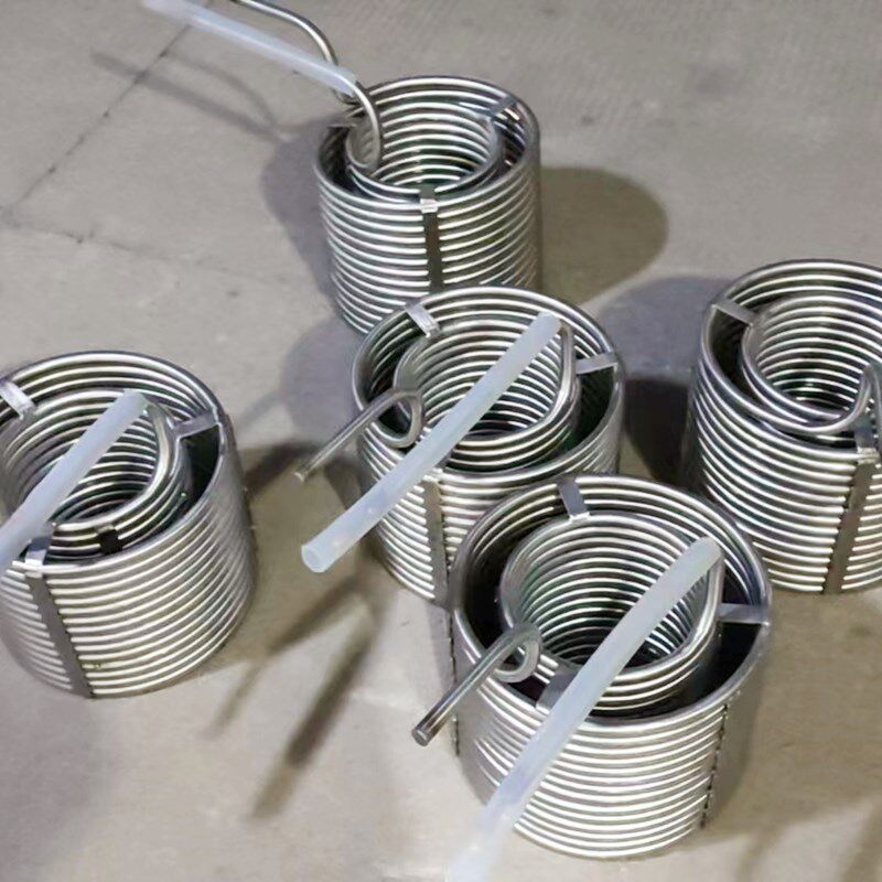 循环过滤盘管冷却水管蒸发器304 316L不锈钢换热管钛管水箱散热管