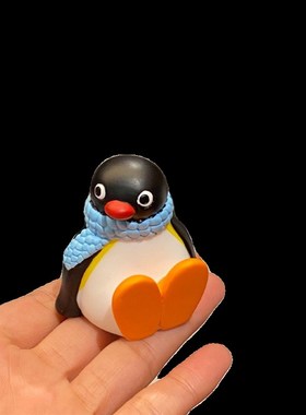 卡通pingu企鹅公仔摆件小玩偶娃娃桌面摆件装饰动物可爱创意礼物
