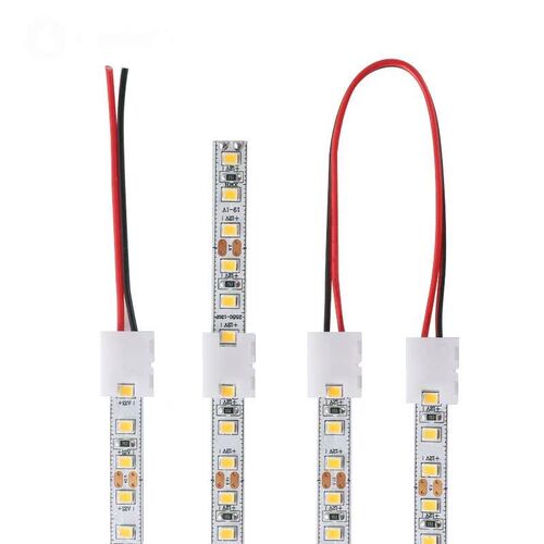 免焊接头LED灯带连接器对接头转接插头卡扣串联延长线灯具配件