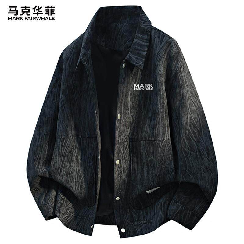 马克华菲灯芯绒新款外套男士春秋季美式潮牌男款休闲春装穿搭夹克