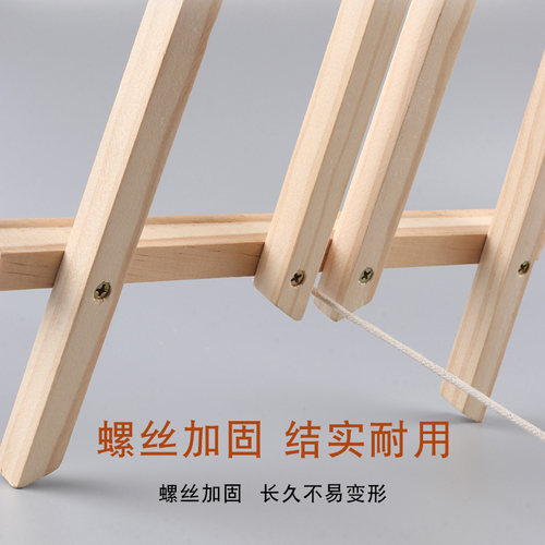 迷你小画架木质桌面画架初学者台式展示架丙烯颜料画画平板支架便
