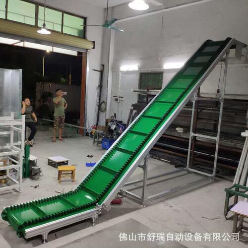 甄选小型爬坡线定做铝合金皮带输送机快递传送机注塑机配套生产流