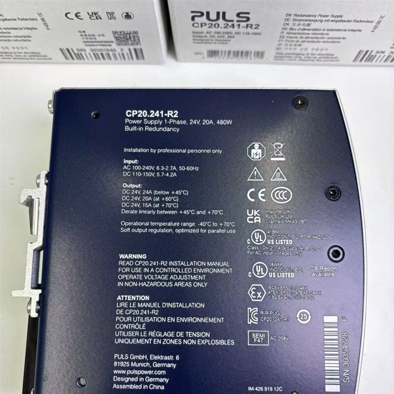 德国 PULS 普尔世电源CP20.241-R2全新原装正品部分现货 价格真实