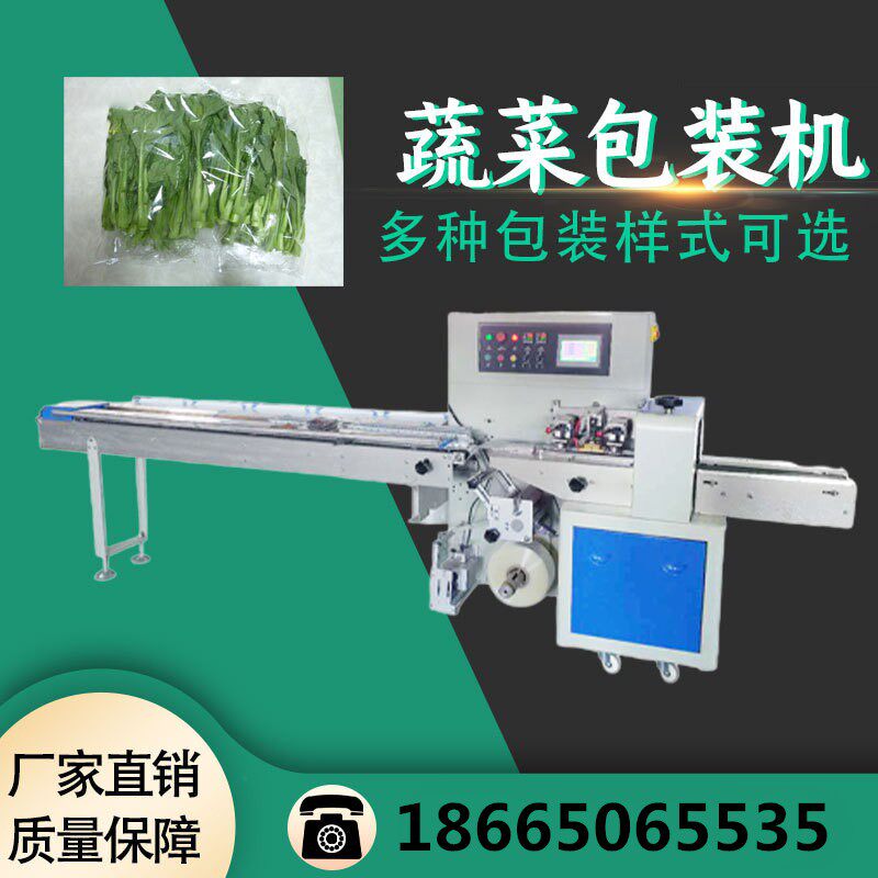 枕式全自动大型商用可充气适用流水线蔬菜食品月包装机械打包机械