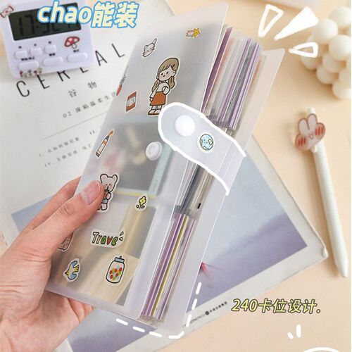 拍立得插入页式相册本34/5/6/7寸卡片明信片小卡收纳照片纪念卡册