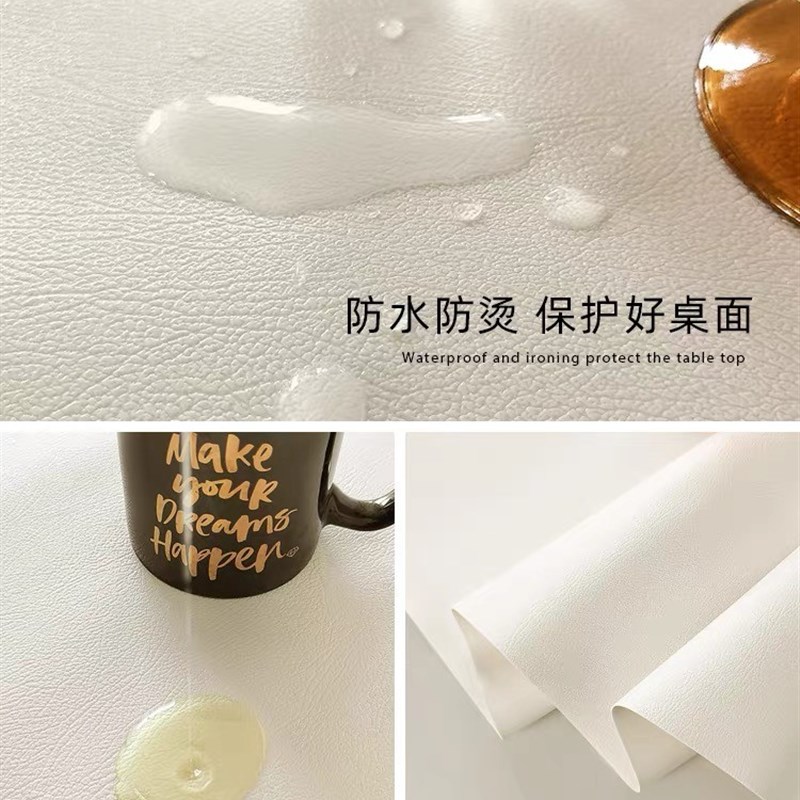 椭圆形餐桌桌垫轻奢高级感客厅防油防水防烫半圆弧形pvc茶几桌布图片