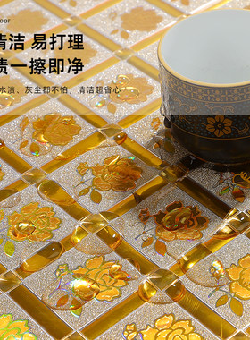 厨房橱柜翻新自粘贴纸防水衣柜子推拉门电视柜背景墙面装饰壁纸