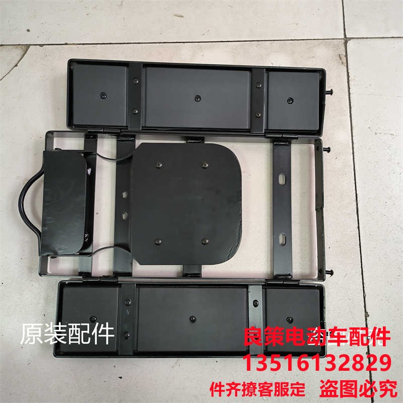 电动车后货架外卖车改装后架子折叠带座带靠背送餐车改装托盘通用