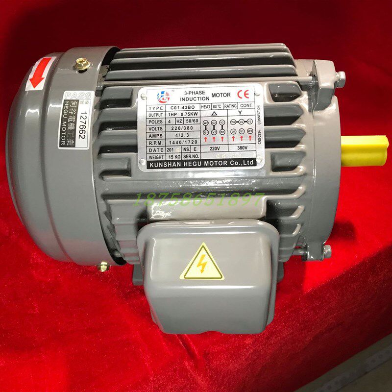 液压站电机 C05-43BO 3.75KW 5HP KUNSHAN HEGU马达 C02-43BO