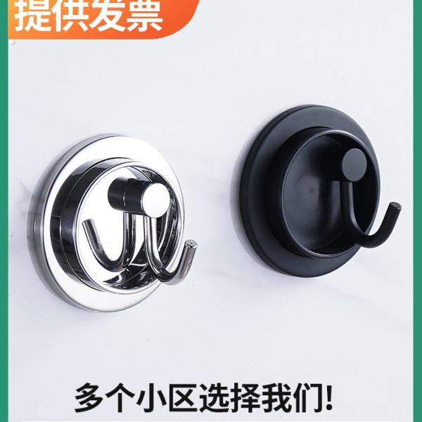 不锈钢入户挂钩免打孔门口重力钩玄关隐藏可旋转工程衣钩壁挂钩
