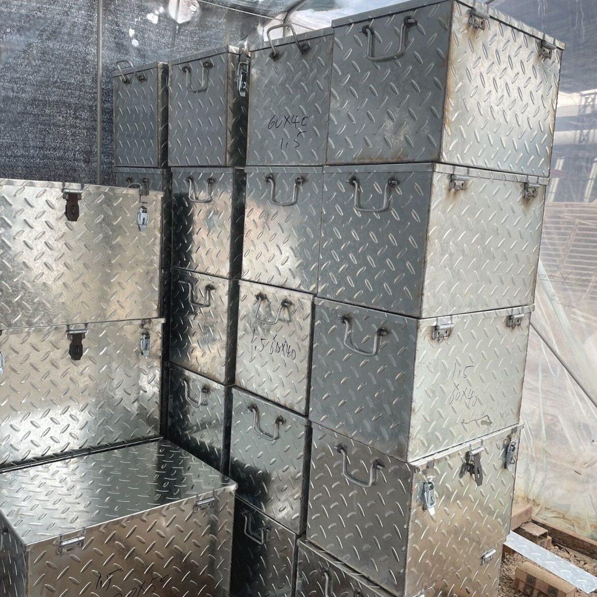 工具箱镀锌防锈堆高机周转箱收纳箱机修防滑收纳防水维修加厚特厚