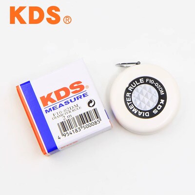 日本KDS圆周尺π尺周径尺双面刻度外径尺2米测量卷尺F10-02DM正品
