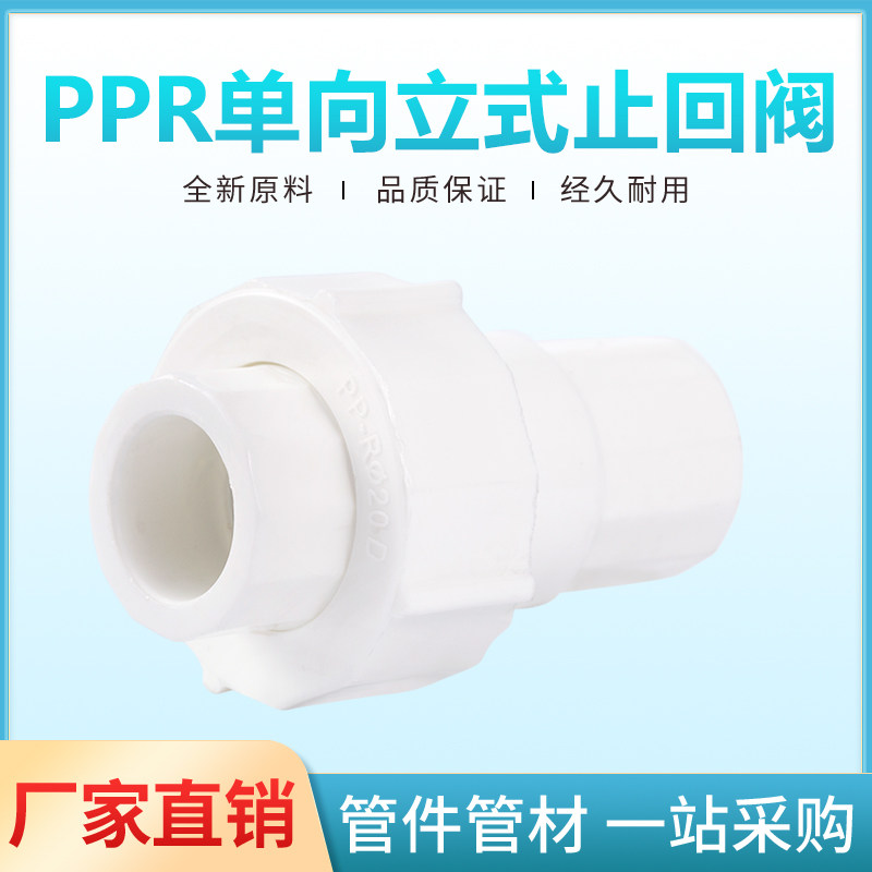 4分20ppr止回阀单向阀6分1寸塑料立式逆止阀热熔阀门水管管件配件