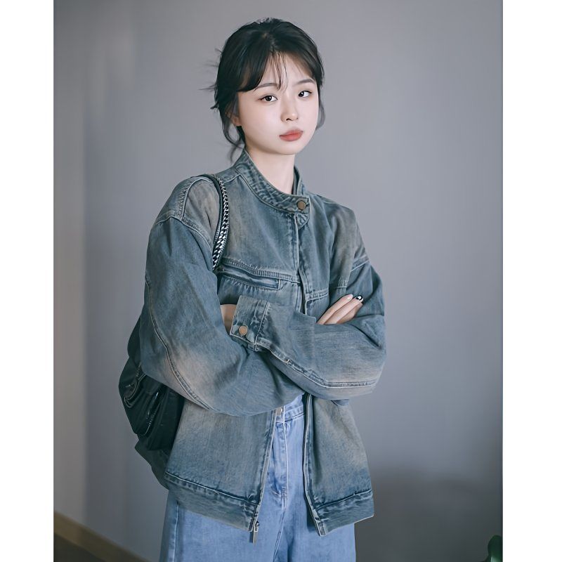 2026年新款牛仔外套女春秋季爆款今年流行chic早春上衣高级感夹克图片