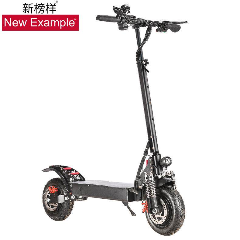 10寸折叠滑板车双驱动电动滑板车一键折叠代步车1200W迷你电动车