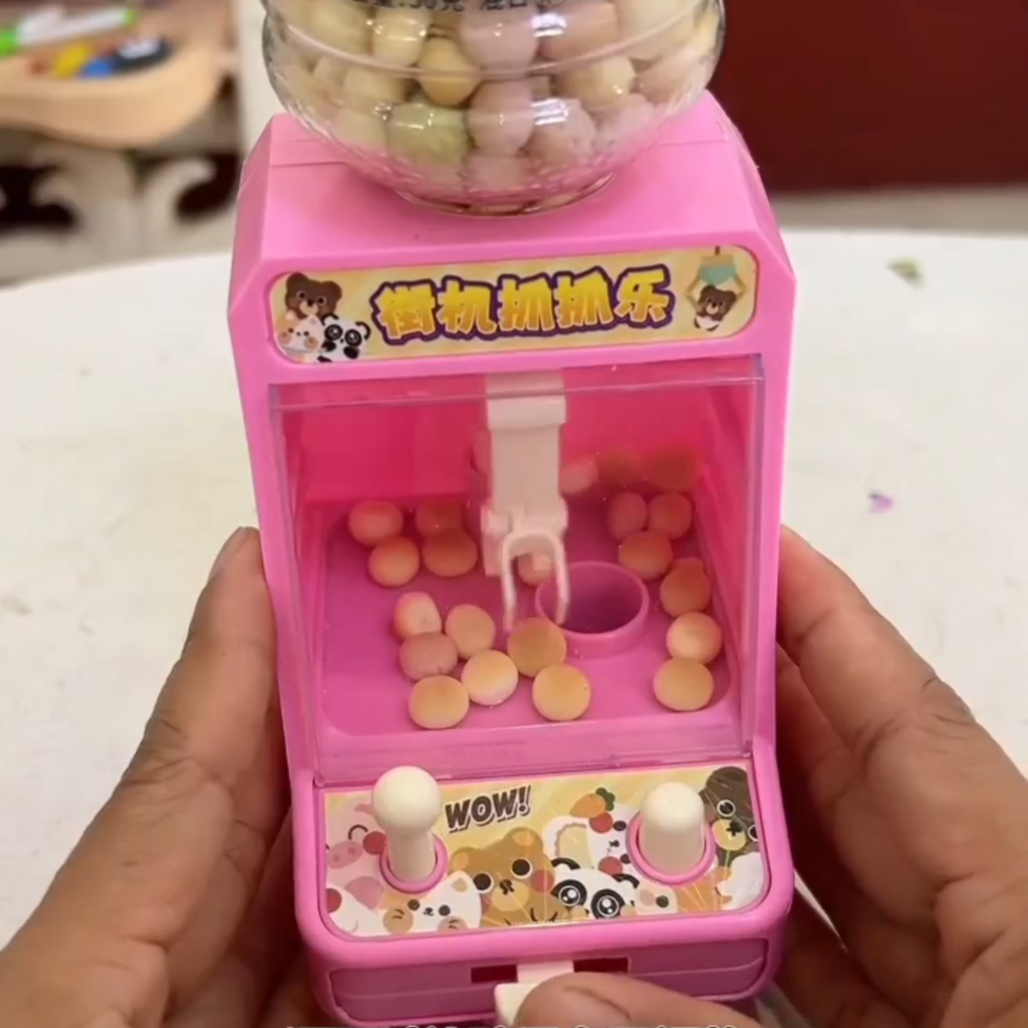 小馒头儿童小零食糖果迷你抓糖机维C软糖果汁糖果糖玩扭蛋机玩具6