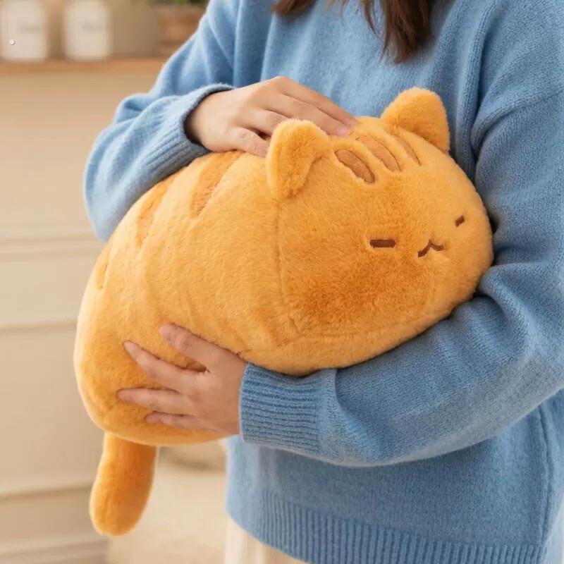 可爱趴趴猫咪靠垫女生睡觉玩偶抱枕抱睡夹腿肥猫娃娃女生生日礼物