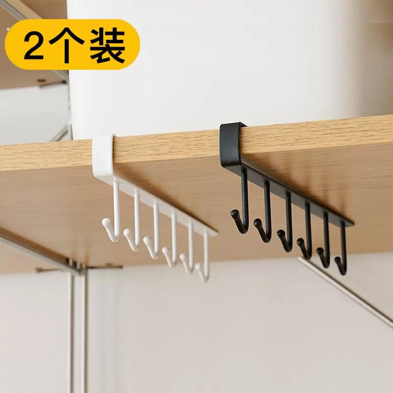 厨房挂钩整体整体橱柜锅铲挂件挂架免打孔厨房置物架壁挂式收纳神
