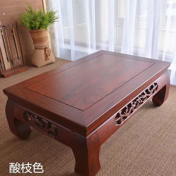 榆木榻榻米茶桌和室几桌矮桌炕几矮桌老式炕桌实木阳台学习中式图片
