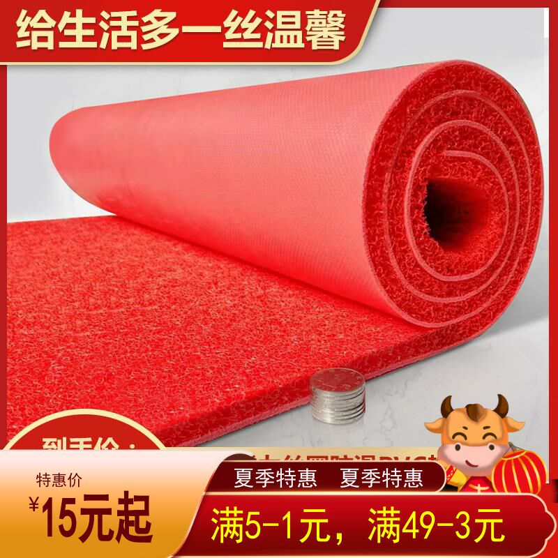 垫子拉丝地垫进门入户门口防滑大面积可裁剪丝圈pvc塑料地毯脚垫