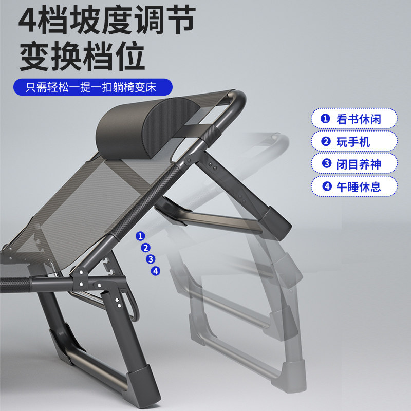 折叠床单人床办公室午休躺椅午睡床家用成人简易陪护床三折行军床