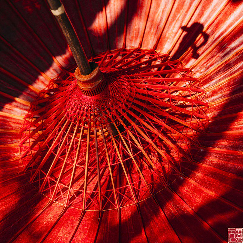 大红色伞非遗油纸伞结婚新娘伞接亲红色伞防雨防晒桐油伞本命年送