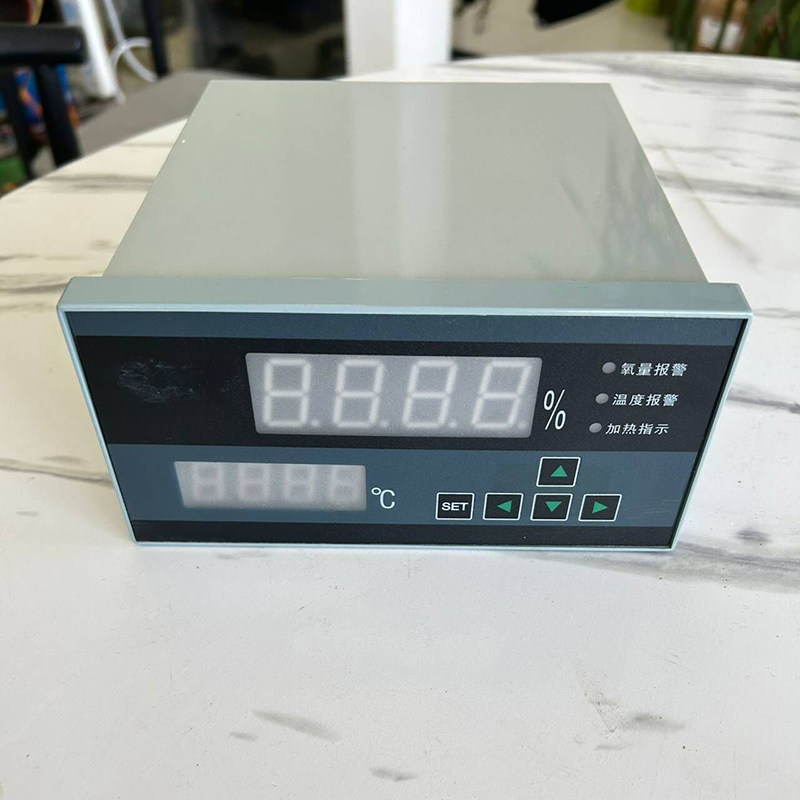 鑫广恒牌氧化锆氧量分析仪双数码显示氧量变送器主机锅炉尾气检测