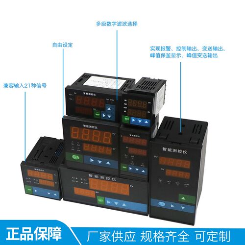 双屏数显仪表智能温度压力液位数字显示控制器峰值显示报警延时