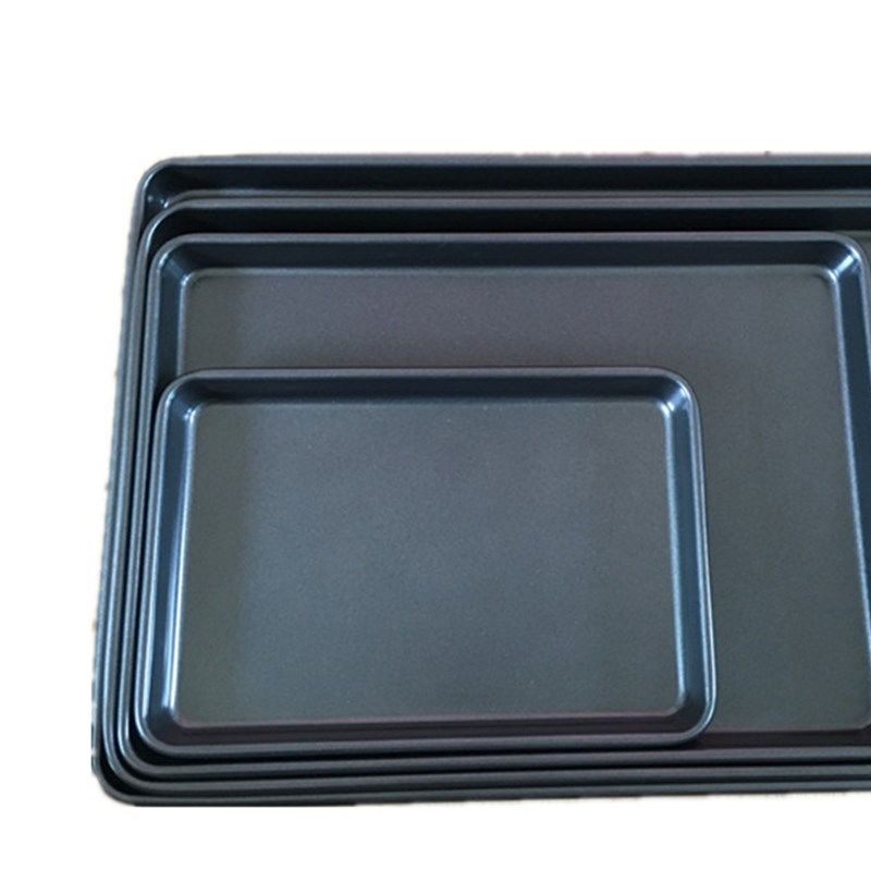 小号中号大号饼干盘不粘加厚烘焙蛋糕工具家用不沾烤箱烤盘长方形