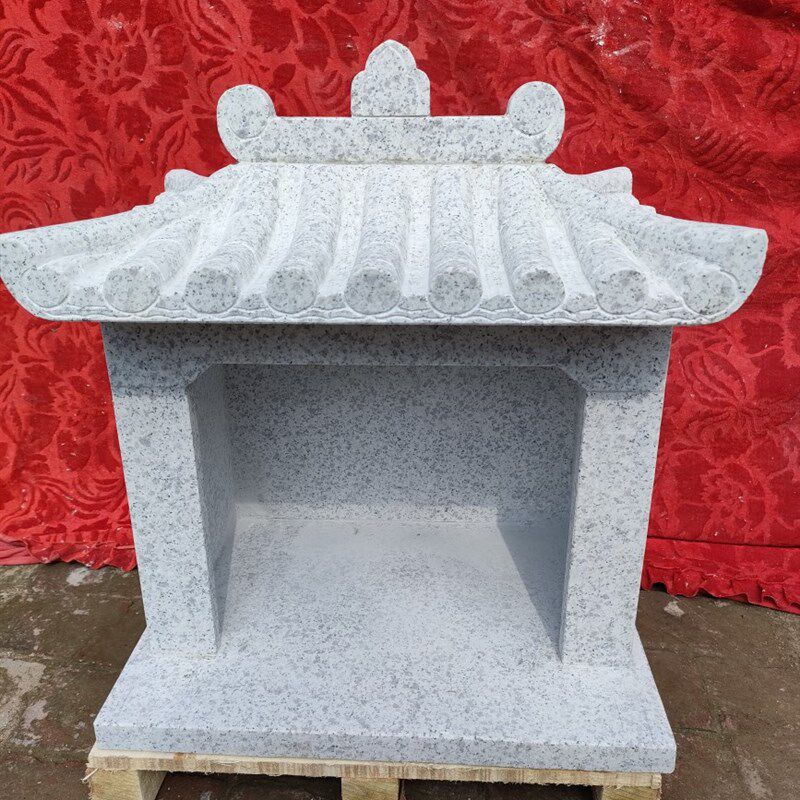 花岗岩石材土地庙伯公庙石庙仙庙城隍庙复古石雕小庙户外摆件包邮