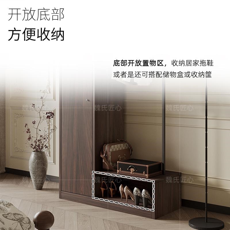 中古风五斗柜卧室衣帽架衣柜组合柜法式复古床尾柜客厅收纳置物柜