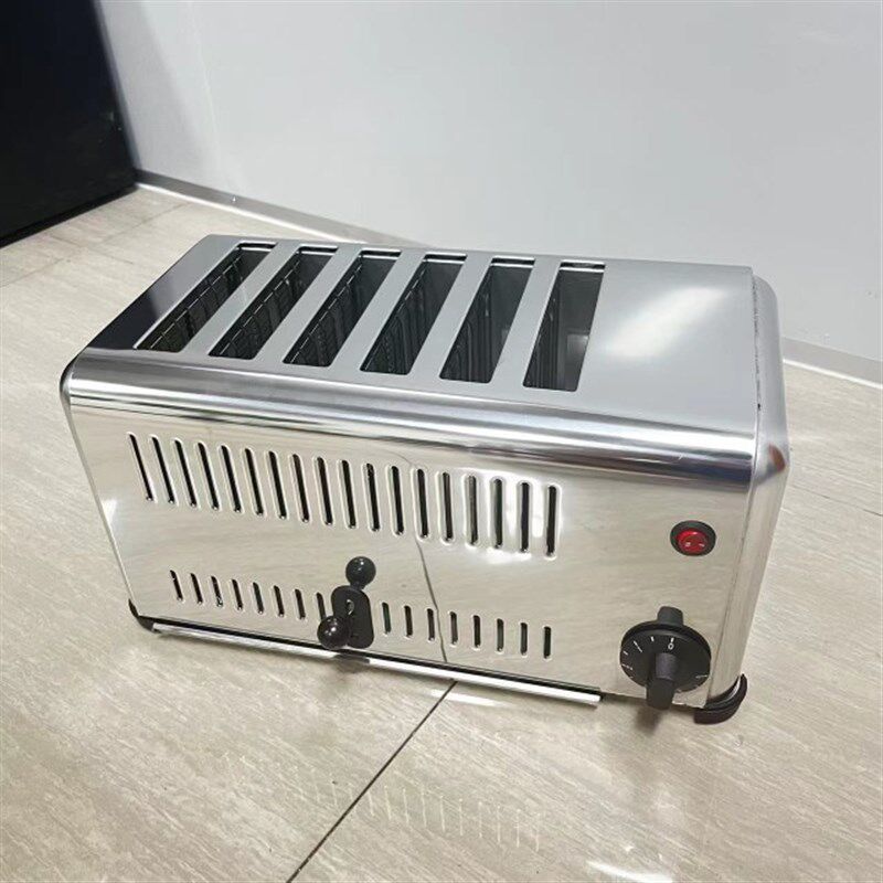 六片多士炉烤面包机商用全自动吐司机方包早餐机三文治烘烤包片机