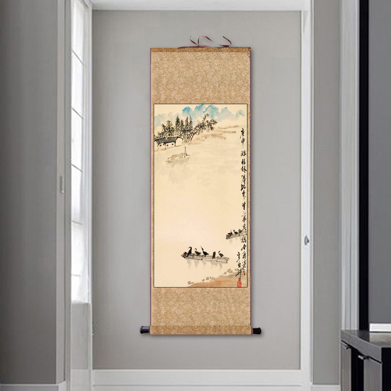 国画花鸟画书房办公室装饰画卧室字画牡丹大吉图富贵多寿娄师白图