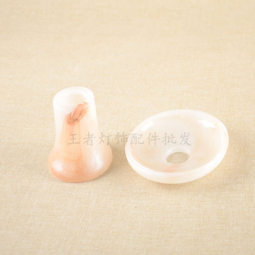 蜡烛水晶灯二合一玉石碗碟吊灯支撑臂弯管壁灯装饰灯具蜡烛灯配件