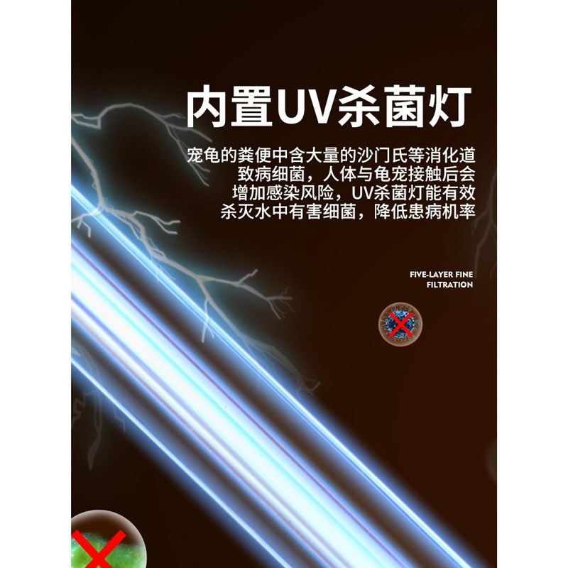 乌龟饲养缸龟箱养周转箱龟专用生态缸大型沼泽过滤箱鱼龟箱混养