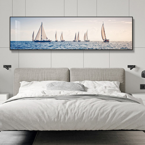 卧室装饰画主卧情侣画温馨壁画沙发背景墙挂画北欧空间卧室床头画