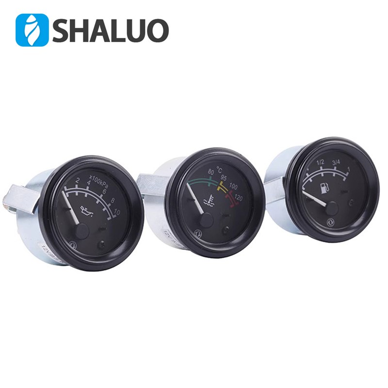 装载机铲车挖机仪表油压表水温表油量表车用燃油表12V24V电压表
