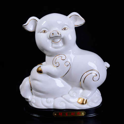 猪年摆件家居装饰品电视柜鼠牛虎兔龙蛇马羊鸡狗猪猴子12十二生肖