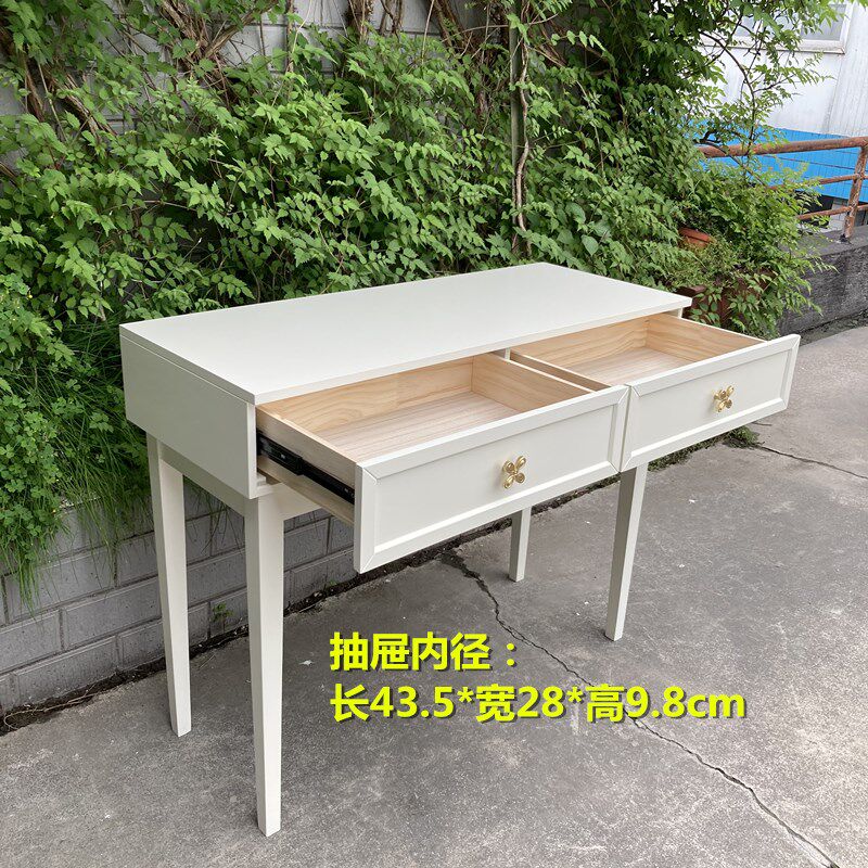 纯铜拉手厚重质感轻奢创意书桌梳妆台奶油风滑轨小户型家具