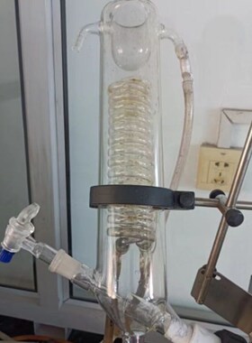 旋转蒸发器玻璃配件连体式冷凝管RE-52A RE-52CS旋转蒸发仪冷凝器