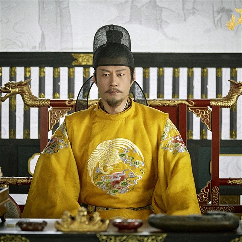 影视古装李治李世民李隆基宽松唐朝圆领男士皇帝服龙袍大臣演出服