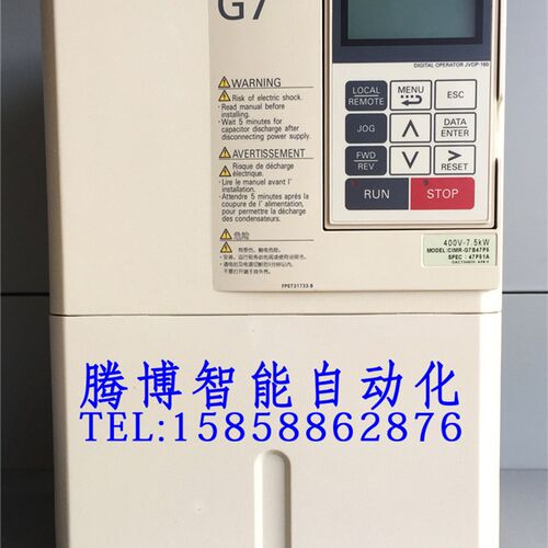95成新原装安川变频器CIMR-G7A47P5安川G7变频器带PG卡PG-B2现货