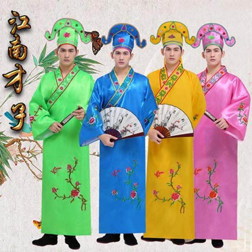 江南四大才子古装服装小品全套演出服装唐伯虎服装三句半表演服装